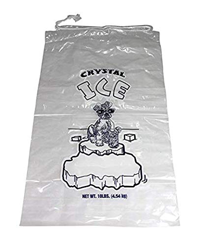 10 Lbs Pack of 100 Ice Bags With Cotton Drawstring - Ice Cube Bags –  Infinite Pack