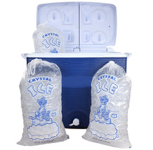 Load image into Gallery viewer, 10 lb Ice Bags with Drawstring (500 bags per case)