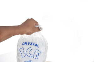 10 lb Ice Bags with Drawstring (Pack of 100/500/1000 bags)