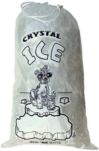 10 lb Ice Bags with Drawstring (Pack of 100/500/1000 bags)