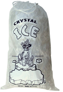 8 lb Ice Bags with Drawstring (Pack of 100/500/1000 bags)